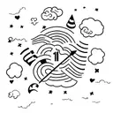 clouds with 11:11 numbers  tattoo design idea