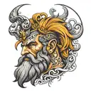 give me a design that can fit in with zeus, i have the zeus already, anything that has to do with power and confidence   tattoo design idea
