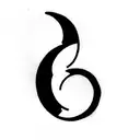 a crescent moon that, at its bosom, enveloped many circula grapes, squished together, and spilling blood or wine tattoo design idea