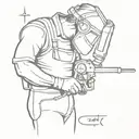 welding and machinist tattoo design idea