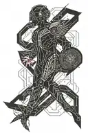 Icarus Falling tattoo design idea