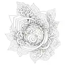 Julia fractal tattoo tattoo design idea