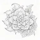 Julia fractal tattoo tattoo design idea