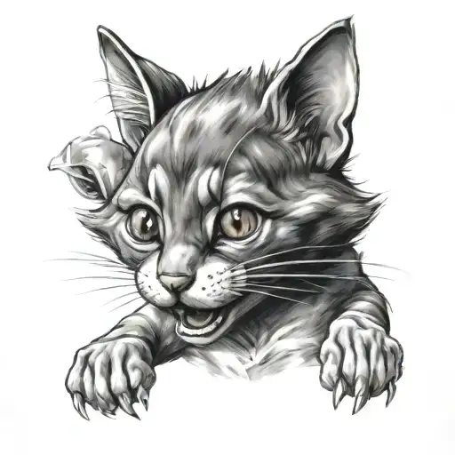 tom and jerry tattoo design idea