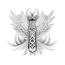 seraph tattoo design idea