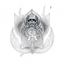 Ace of Spades on fire tattoo design idea