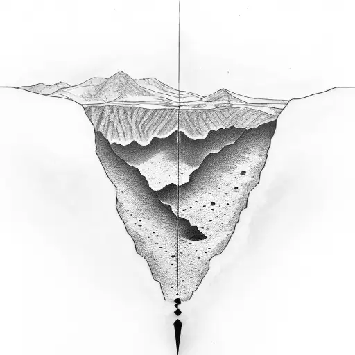 geology and groundwater tattoo design idea