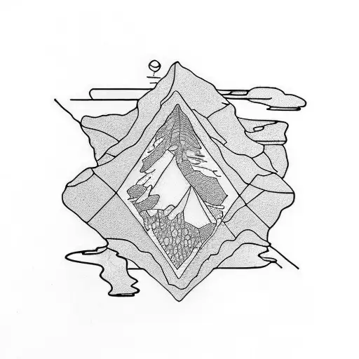 geology and groundwater tattoo design idea