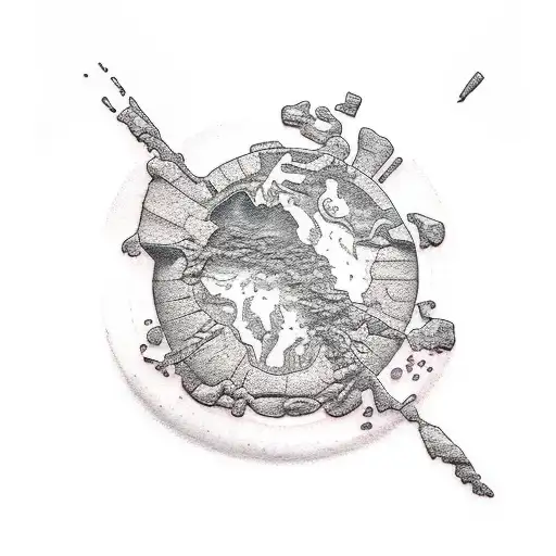 geology and groundwater tattoo design idea