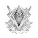 shards of narsil lord of the rings tattoo design idea