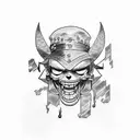 luffy tattoo design idea