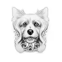 dog memorial death tattoo  tattoo design idea