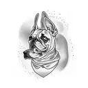 dog memorial death tattoo  tattoo design idea