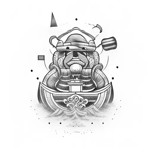 Tugboat tattoo design idea