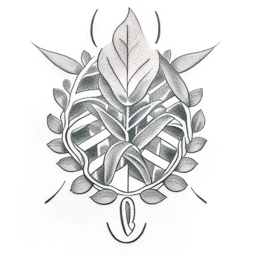 laurel wreath tattoo design idea