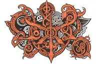 bdsm symbol combined tattoo design idea