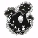 from the empty tomb to the stars tattoo design idea