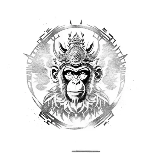MONKEY KING FULL BODY tattoo design idea