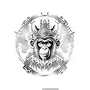 MONKEY KING FULL BODY tattoo design idea