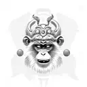 MONKEY KING FULL BODY tattoo design idea