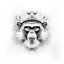 MONKEY KING IN HELL tattoo design idea