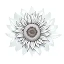 Sunflower tattoo design idea