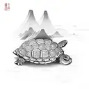 japanese turtle tattoo with polynesian twist  tattoo design idea