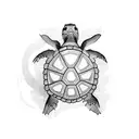 japanese turtle tattoo with polynesian twist  tattoo design idea