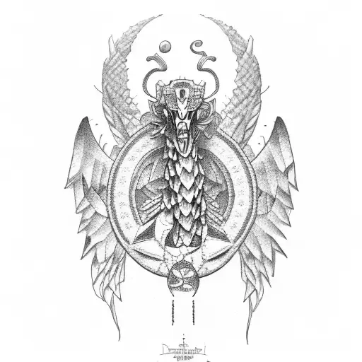 Quetzalcoatl tattoo design idea