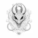 Quetzalcoatl tattoo design idea