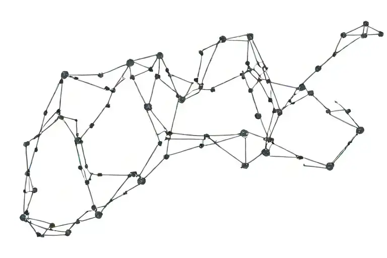 scorpio star constellation tattoo design idea