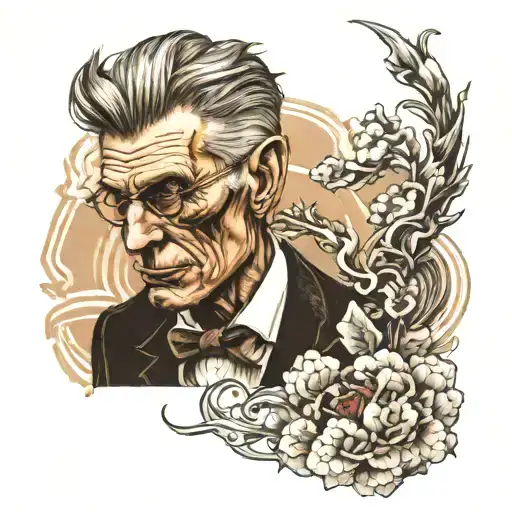 samuel beckett tattoo design idea