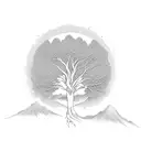 willow tree  tattoo design idea