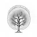 willow tree  tattoo design idea