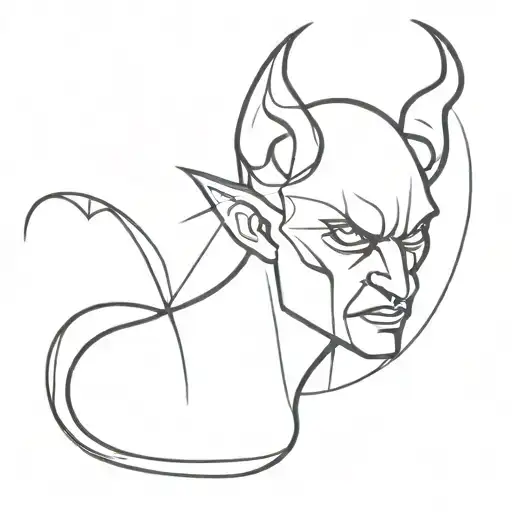 devil tattoo design idea