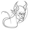devil tattoo design idea