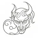 devil tattoo design idea