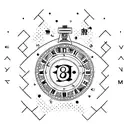 may 22 2004 in roman numerals with dots in between tattoo design idea