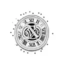 may 22 2004 in roman numerals with dots in between tattoo design idea