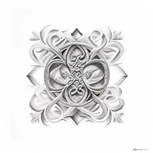  "Sarah 1-15 Danielle 5-3 Jon 12-27" around a vine tattoo design idea