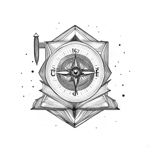 books, Cherokee, Nature,  Wooden Key, Compass, mountains,  Books, knowledge,  Dark Fairy, Butterflies    tattoo design idea