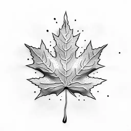 Maple Leaf tattoo design idea