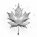 Maple Leaf tattoo design idea