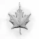Maple Leaf tattoo design idea