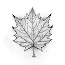Maple Leaf tattoo design idea