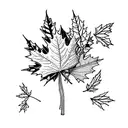 Maple Leaf tattoo design idea
