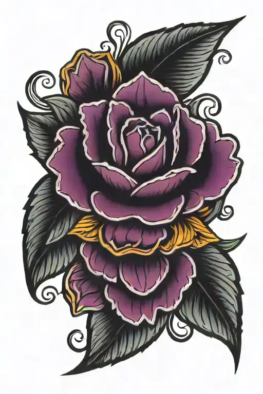 amethyst tattoo design idea