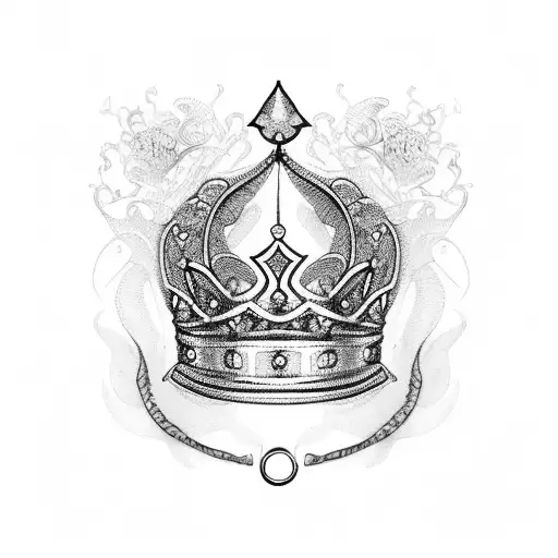 Queen's Crown, spade tattoo design idea