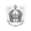 Queen's Crown, spade tattoo design idea