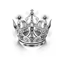 Queen's Crown, spade tattoo design idea